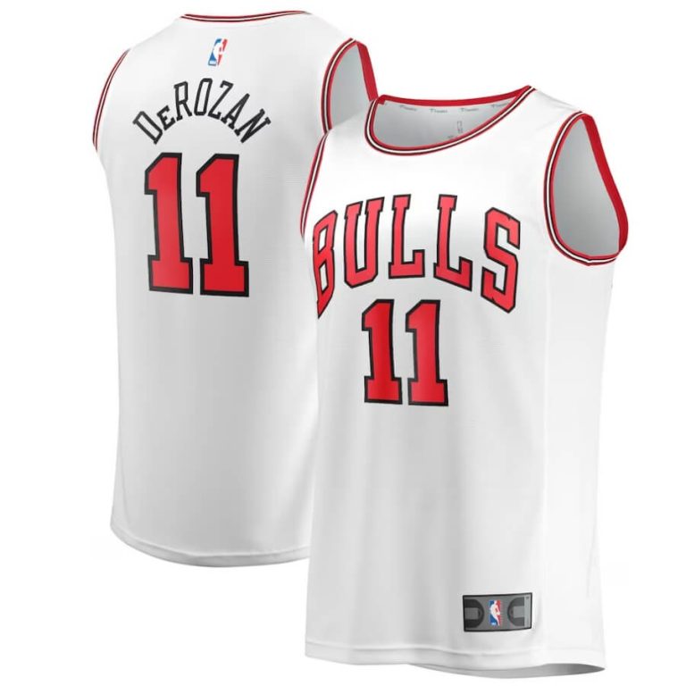DeMar DeRozan BULLS White Fanatics Fastbreak Basketball Rep NBA Jersey (Size XL)