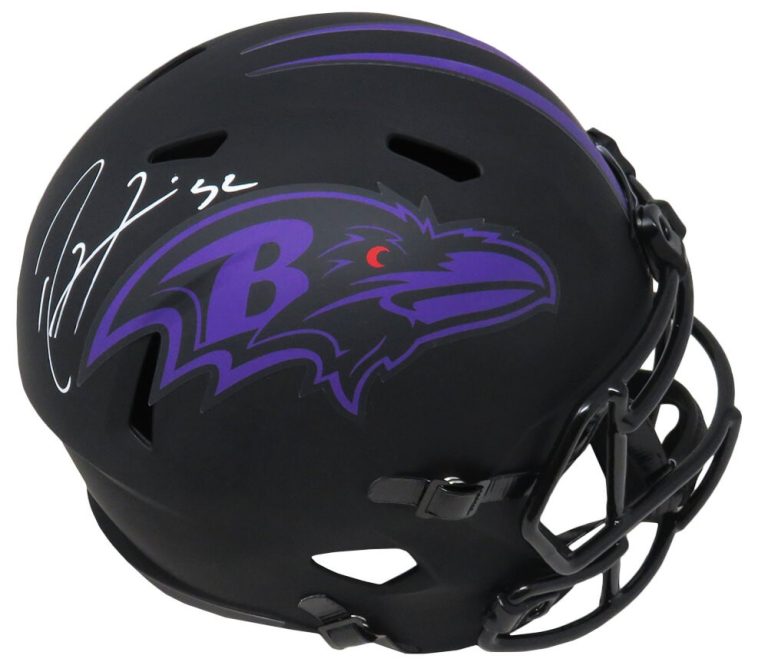 Ray Lewis Signed Baltimore Ravens Eclipse Riddell F/S Speed Replica Helmet - SS
