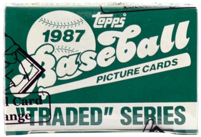 1987 Topps Traded Baseball Factory Set BBCE Wrapped (FASC) (Greg Maddux RC)