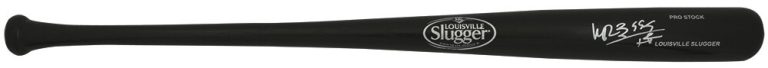 Manny Ramirez Signed Louisville Slugger Pro Black Baseball Bat w/HRs - (Beckett)