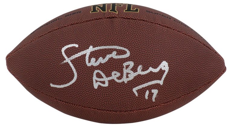 Steve DeBerg Signed Wilson Super Grip Full Size NFL Football - (SCHWARTZ COA)