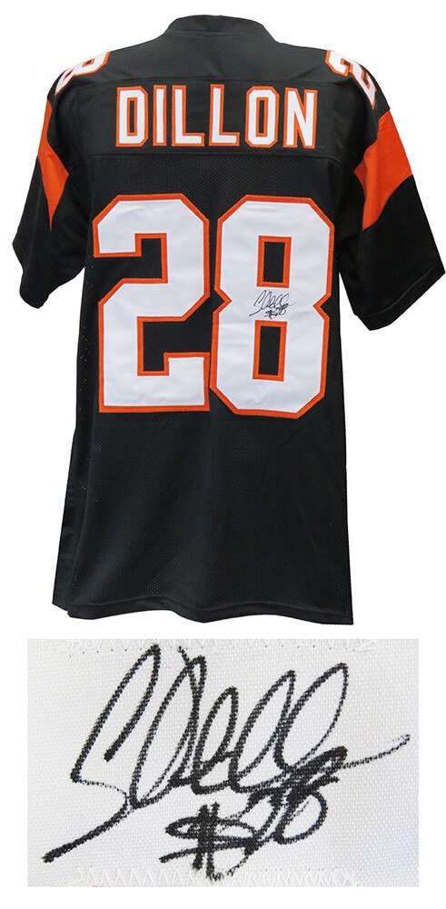 Corey Dillon BENGALS Signed Black Custom Football Jersey - SCHWARTZ COA