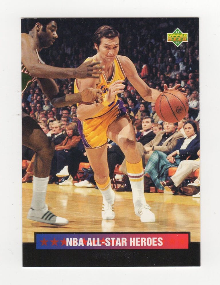 Jerry West Lakers 1993 UD NBA All-Star Heroes Basketball Card #10 (LOT of 21)