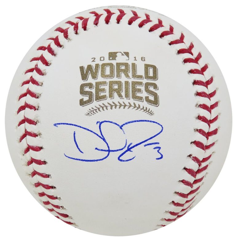 DAVID ROSS Signed Rawlings Official 2016 World Series Baseball - SCHWARTZ