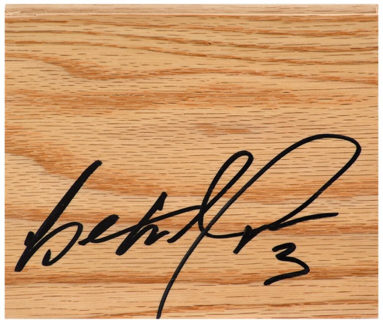 Ben Wallace (DETROIT PISTONS) Signed 5×6 Floor Piece - (SCHWARTZ SPORTS COA)