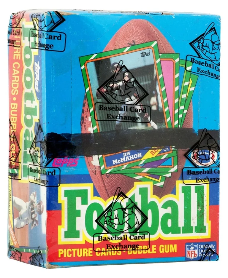 1986 Topps Football Wax Box BBCE Sealed Wrapped - 36 Packs (Rice, Young RC?) (E)