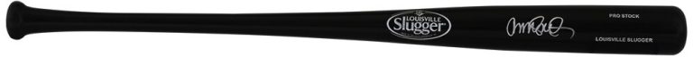 Ryne Sandberg Signed Louisville Slugger Pro Black Baseball Bat - (SCHWARTZ COA)