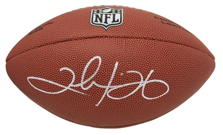 Clinton Portis Redskins Signed Wilson Limited Full Size NFL Football - SCHWARTZ