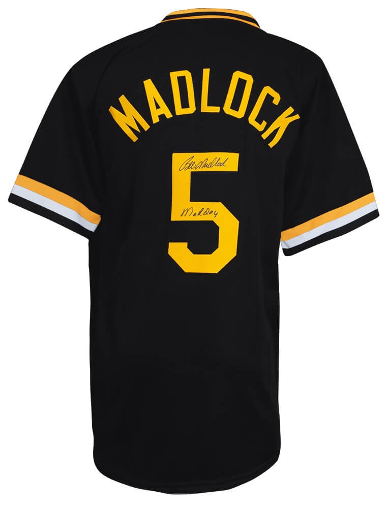 Bill Madlock Signed Black Custom Baseball Jersey w/Mad Dog - (SCHWARTZ COA)