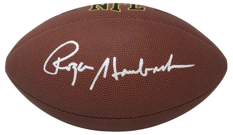 Roger Staubach COWBOYS Signed Wilson Super Grip Full Size NFL Football - SS COA