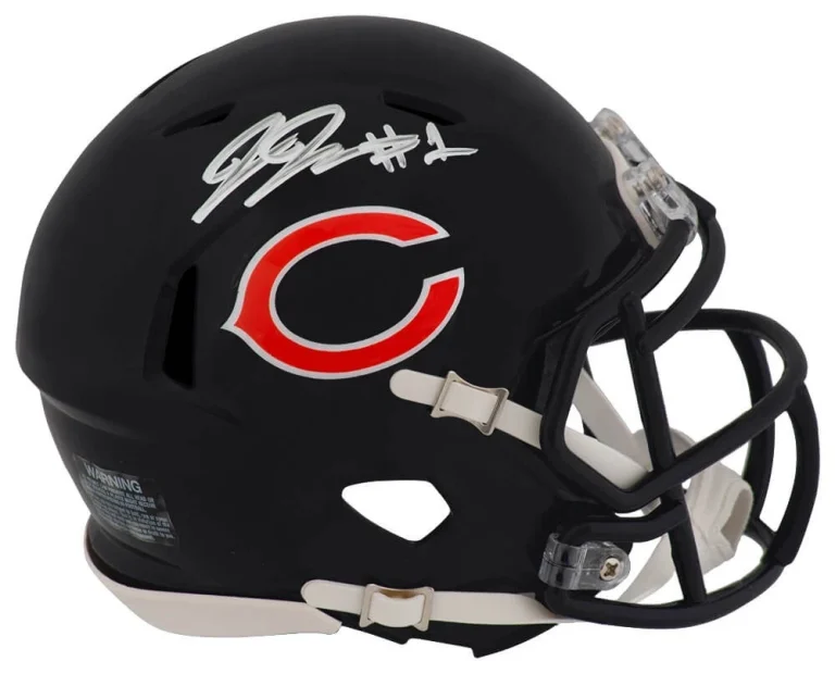 Jaylon Johnson Signed Chicago Bears Riddell Speed Mini Helmet - (SCHWARTZ COA)
