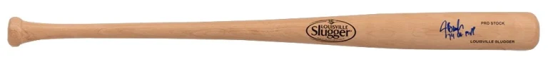 Jeff Burroughs Signed Louisville Slugger Pro Blonde Baseball Bat w/MVP -(SS COA)