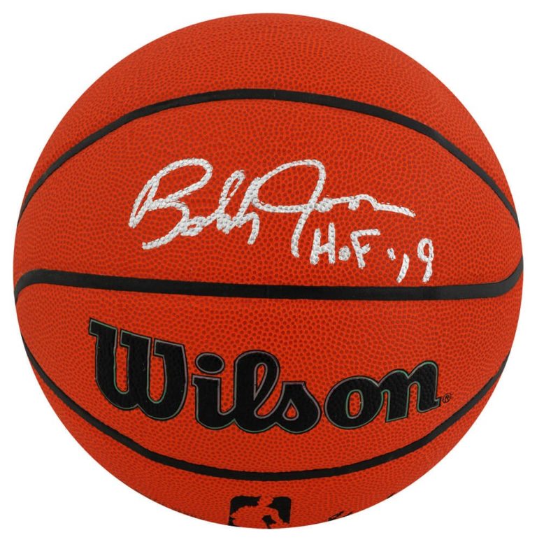 Bobby Jones Signed Wilson I/O Basketball w/HOF'19  - (SCHWARTZ SPORTS COA)