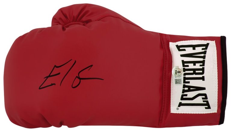 Errol Spence Jr Signed Everlast Red Boxing Glove - (BECKETT COA)