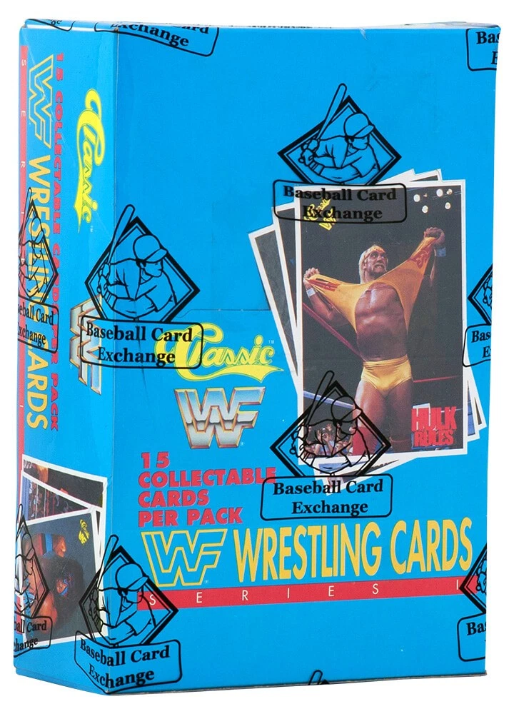 1990 Classic WWF Wrestling Series 1 Wax Box - (BBCE / FASC) 36 Pack Box (HOGAN?)
