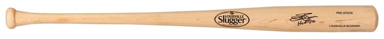 Jim Palmer Signed Louisville Slugger Pro Blonde Baseball Bat w/HOF'90 - (SS COA)