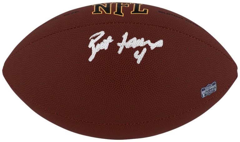Brett Favre (Packers) Signed Wilson Super Grip Full Size NFL Football-FAVRE HOLO