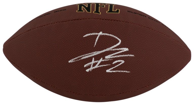 DJ Lagway (GATORS) Signed Wilson Super Grip Full Size NFL Football -(SS COA)