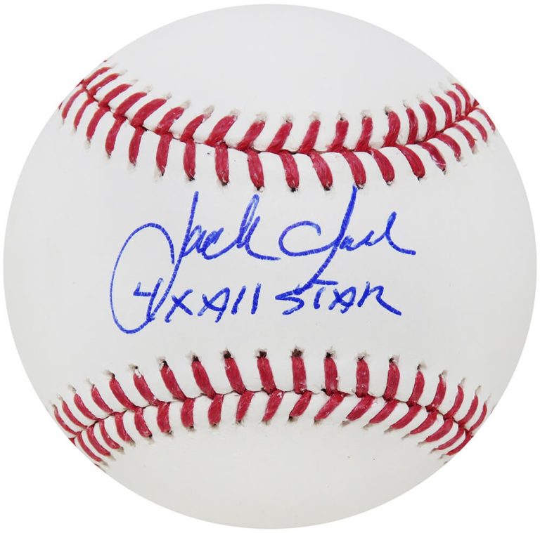Jack Clark Signed Rawlings Official MLB Baseball w/4x All Star - (SCHWARTZ COA)