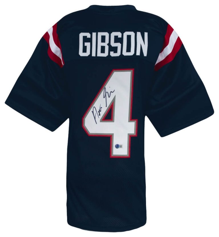 Antonio Gibson Signed Navy Custom Football Jersey - (BECKETT COA)
