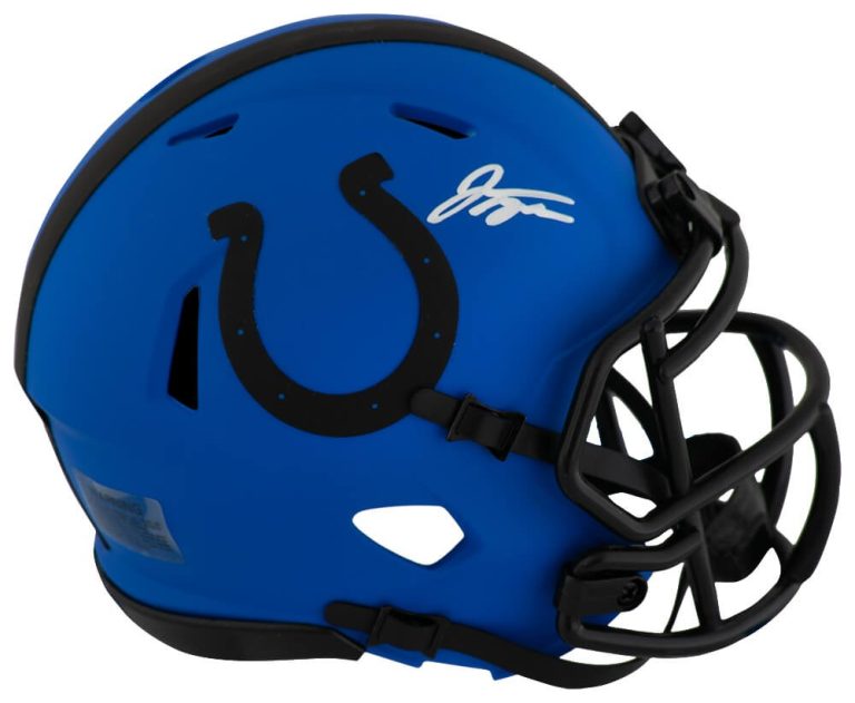 Jonathan Taylor Signed Colts RAVE Riddell Speed MIni Helmet - (SCHWARTZ COA)