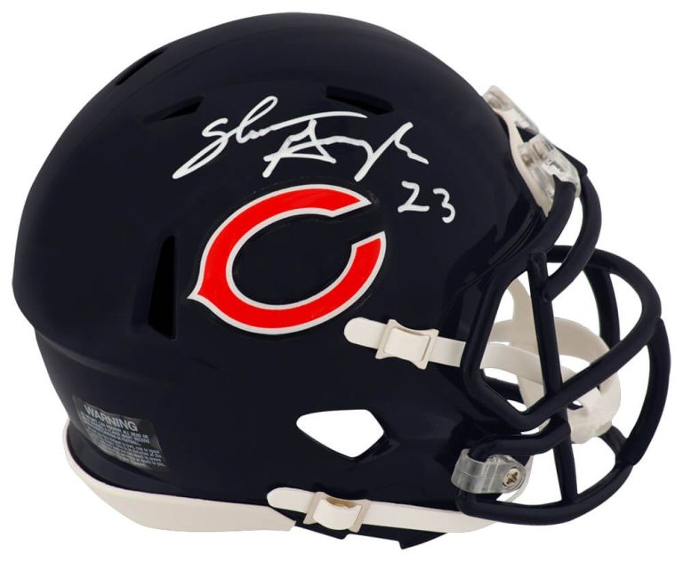 Shaun Gayle Signed Chicago Bears Riddell Speed Mini Helmet - (SCHWARTZ COA)