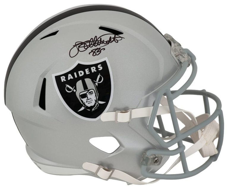 Willie Gault Signed Raiders Riddell Full Size Replica Helmet - (SCHWARTZ COA)