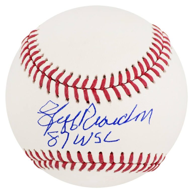 Jeff Reardon Signed Rawlings Official MLB Baseball w/87 WSC - (SCHWARTZ COA)