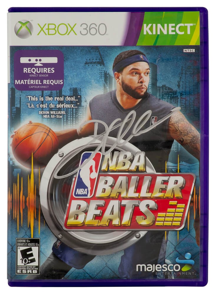 Deron Williams Signed NBA Baller Beats Xbox 360 Kinect Video Game Cover (SS COA)