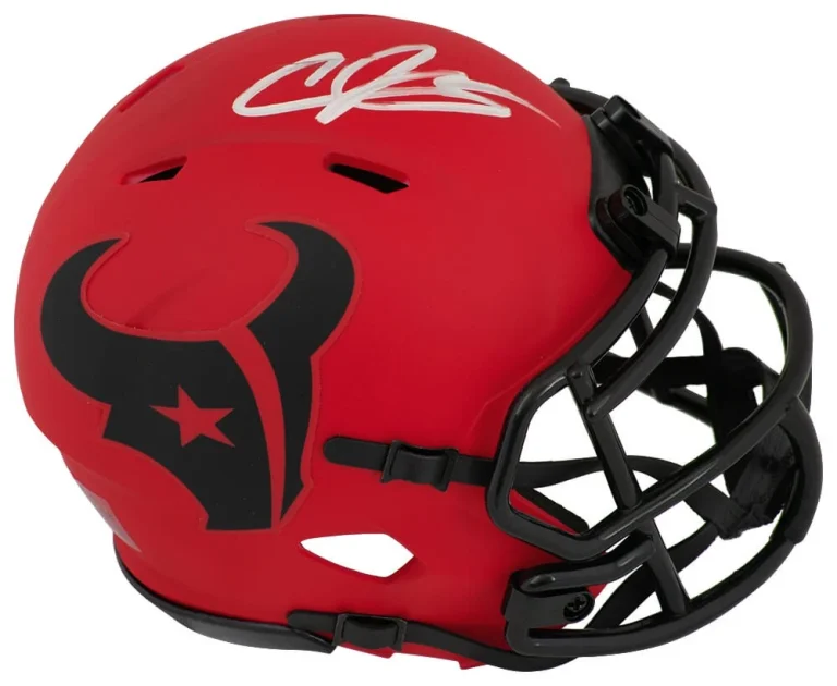 Andre Johnson Signed Texans RAVE Riddell Speed Mini Helmet - (SCHWARTZ COA)