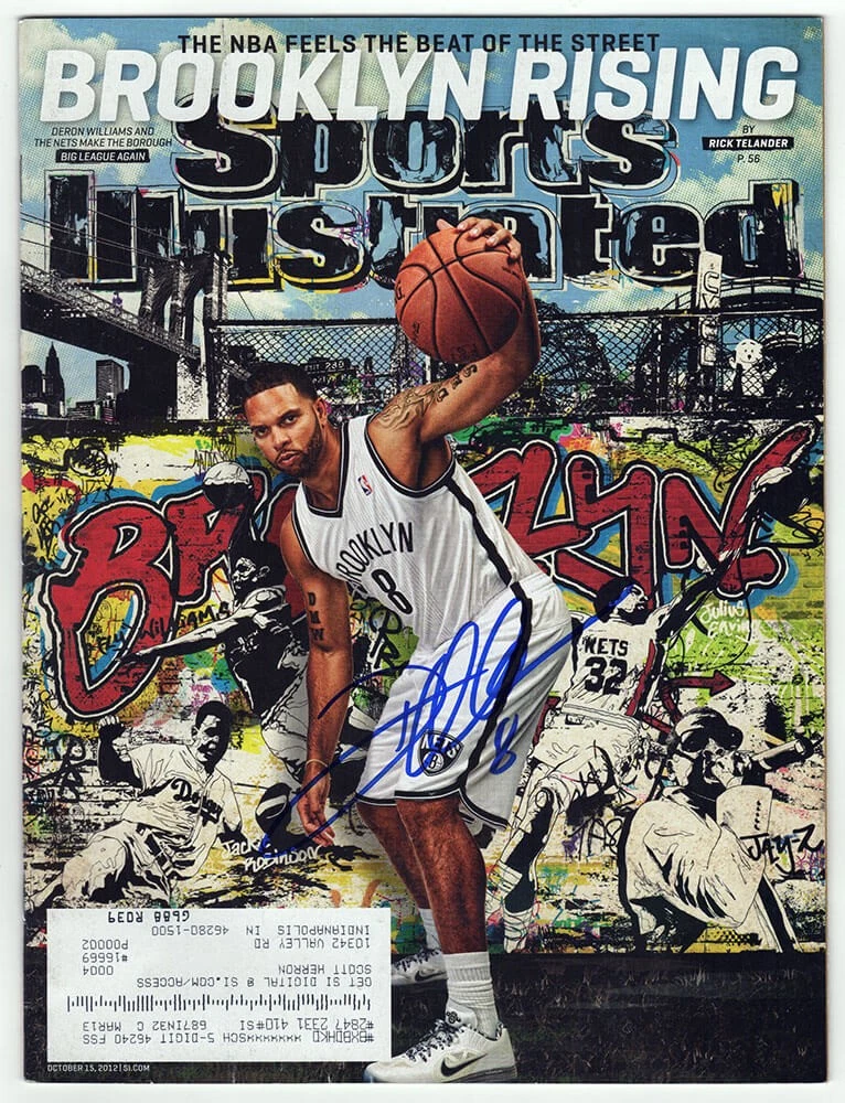 Deron Williams Signed Nets Sports Illustrated 10/15/12 Original Magazine -SS COA