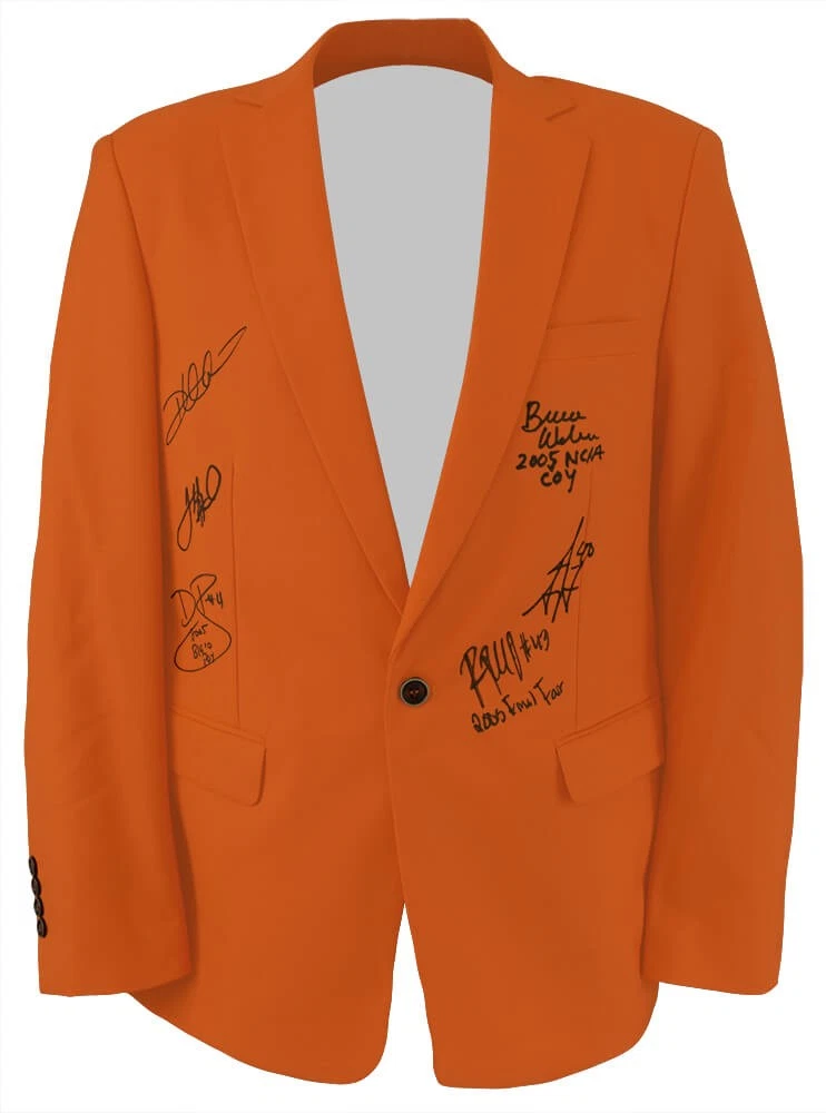 2005 Illinois Fighting Illini Team Signed Orange Jacket w/6 Sigs, 3-INSC -SS COA
