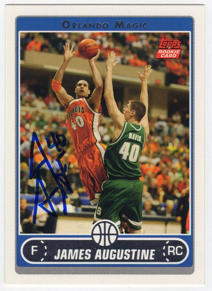 James Augustine Signed Magic 2006 Topps Rookie Basketball Card #237 - (SS COA)