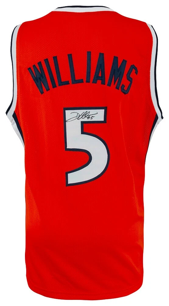 Deron Williams Signed Orange Custom College Basketball Jersey - (SCHWARTZ COA)