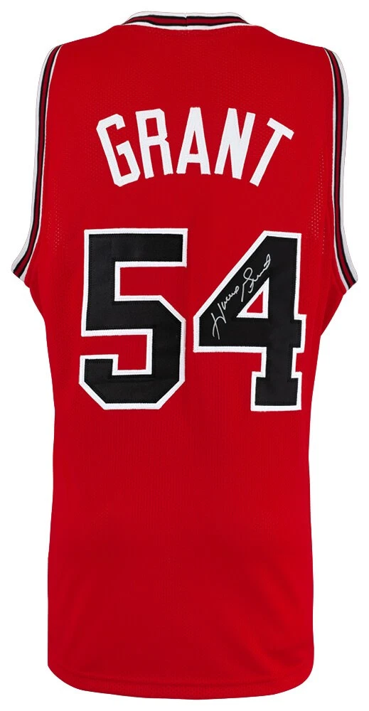 Horace Grant Signed Red Custom Basketball Jersey - (SCHWARTZ COA)