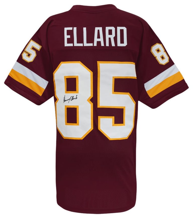 Henry Ellard Signed Maroon Custom Football Jersey - (SCHWARTZ COA)
