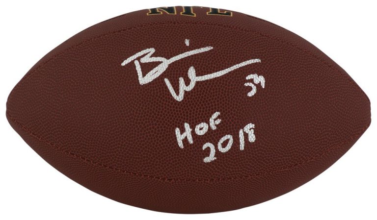 Brian Urlacher Signed Wilson Super Grip Full Size NFL Football w/HOF - (SS COA)