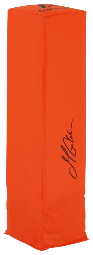 Matthew Golden (PACKERS) Signed BSN Orange Football Endzone Pylon - (SS COA)