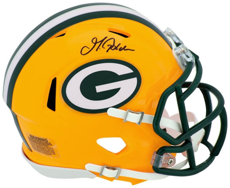 Matthew Golden Signed Green Bay Packers Riddell Speed Mini Helmet - (SS COA)