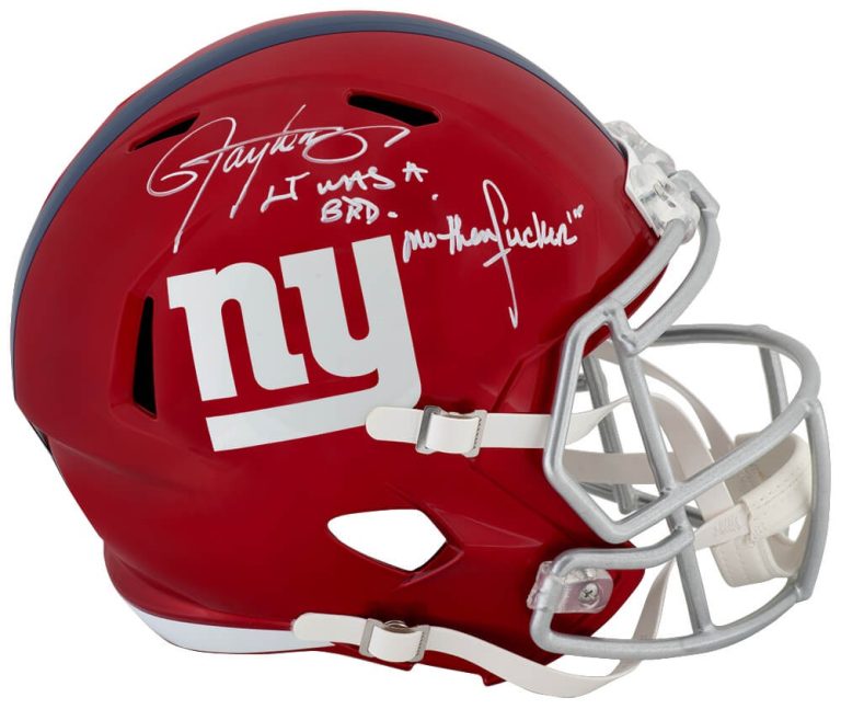 Lawrence Taylor Signed Giants FLASH Riddell FS Speed Rep Helmet w/Bad M* -SS COA