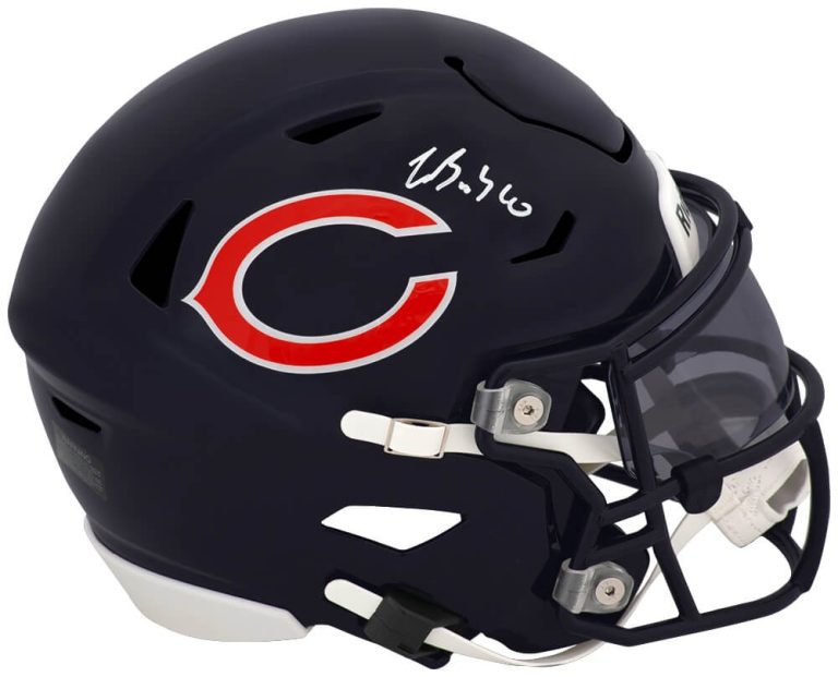 Luther Burden III Signed Bears Riddell Mid-Size (MIDI) SpeedFlex Helmet - SS COA