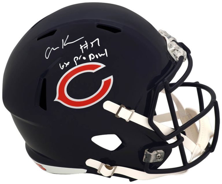 Olin Kreutz Signed Bears Riddell Full Size Replica Helmet w/6x Pro Bowl - SS COA