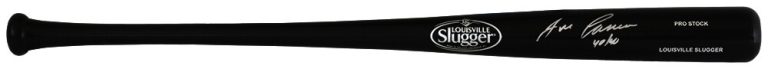 Jose Canseco Signed Louisville Slugger Pro Black Baseball Bat w/40-40 - (SS COA)
