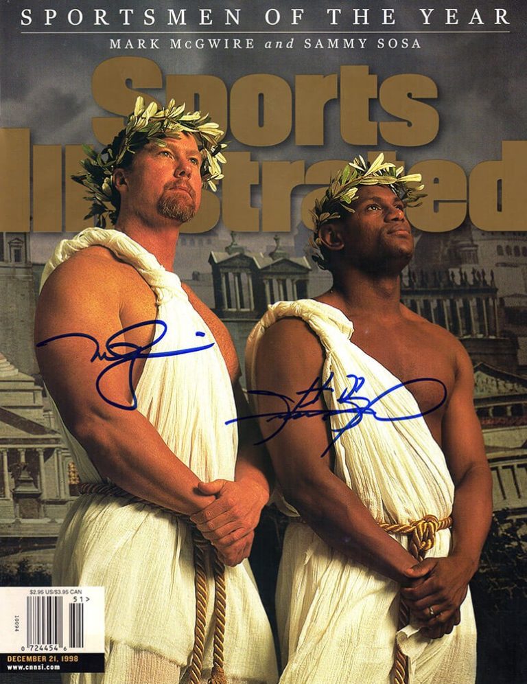 Mark McGwire & Sammy Sosa Signed SI Magazine 'Sportsmen Of The Year' - (SS COA)