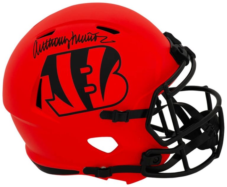Anthony Munoz Signed Bengals RAVE Riddell Full Size Speed Replica Helmet -SS COA