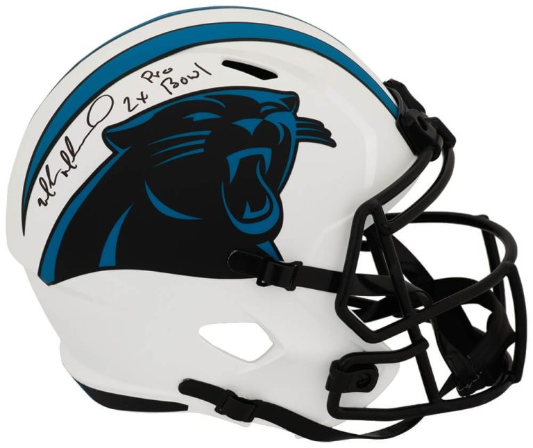 Muhsin Muhammad Signed Panthers LUNAR Riddell F/S Rep Helmet w/Pro Bowl (SS COA)