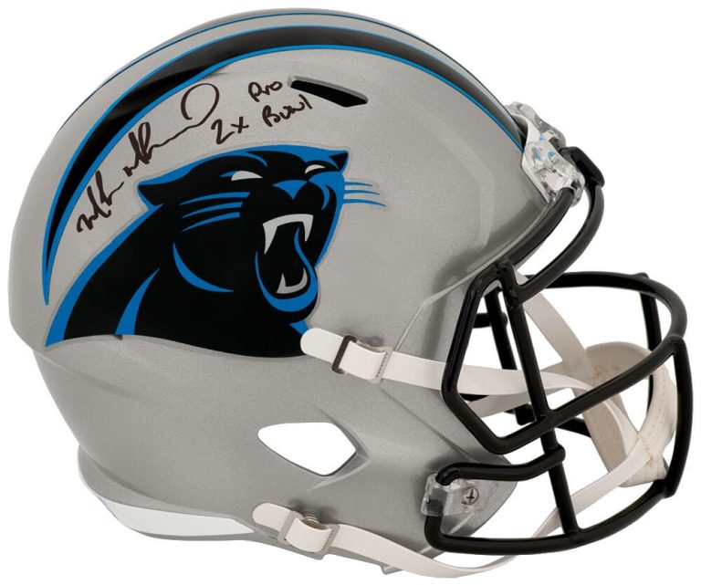 Muhsin Muhammad Signed Panthers Riddell F/S Replica Helmet w/Pro Bowl - (SS COA)