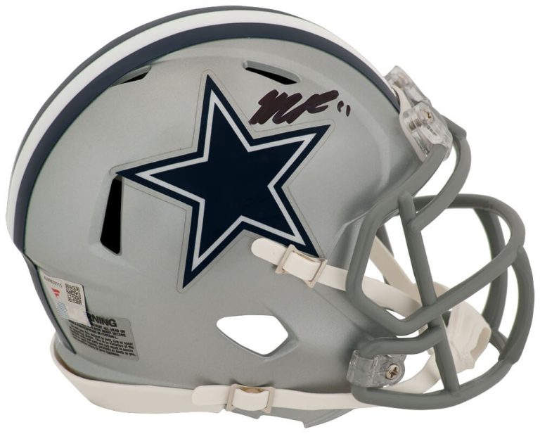 Micah Parsons Signed Cowboys Riddell Speed Mini Helmet - (FANATICS COA)