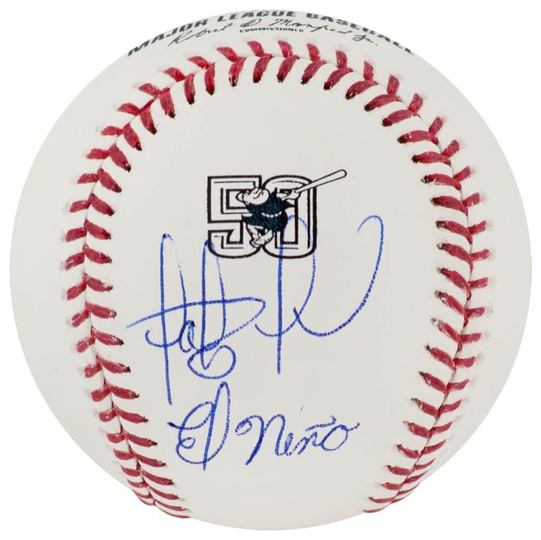 Fernando Tatis Jr. Signed Rawlings Padres 50th Logo Baseball w/El Nino (JSA COA)