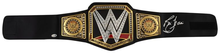 Ric Flair Signed WWE 2020 World Champion Replica Toy Wrestling Belt - (JSA COA)
